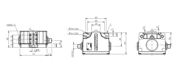 Блочные кулачковые выключатели Balluff BNS051P