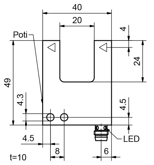 Вилочные датчики Sensopart FGL 20-R-PSM3
