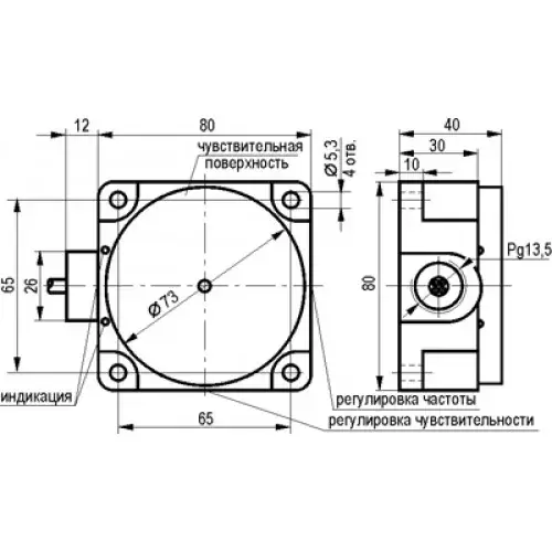 Датчики скорости и контроля частоты вращения ТЕКО IV2N I7P5-43P-R50-LZ