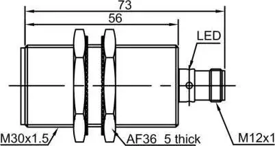 Индуктивные датчики LANBAO LR30XCF10DNCQ-E2