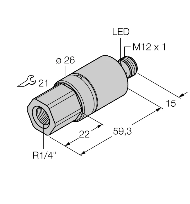 Датчики давления с релейным выходом TURCK PC010V-211-2UPN8X-H1141