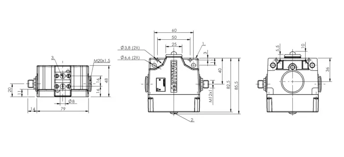 Блочные кулачковые выключатели Balluff BNS027F