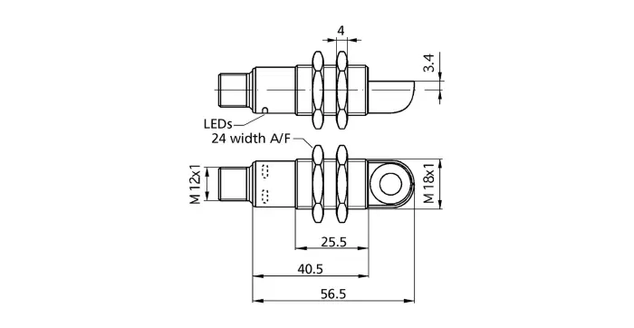 Датчики ультразвуковые с аналоговым выходом Microsonic pico+25/WK/I