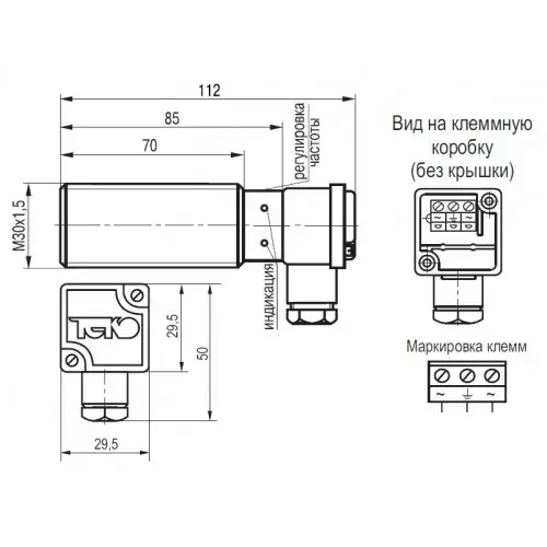 Датчики скорости и контроля частоты вращения ТЕКО IV21B AT81B5-02G-10-L