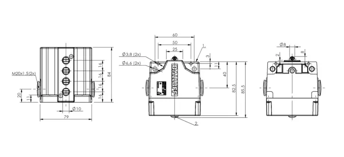 Блочные кулачковые выключатели Balluff BNS02AF