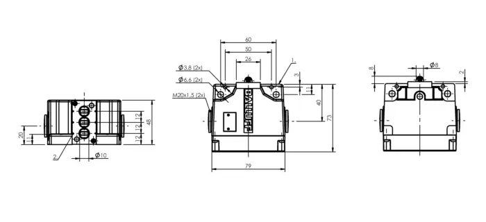 Блочные кулачковые выключатели Balluff BNS04M2