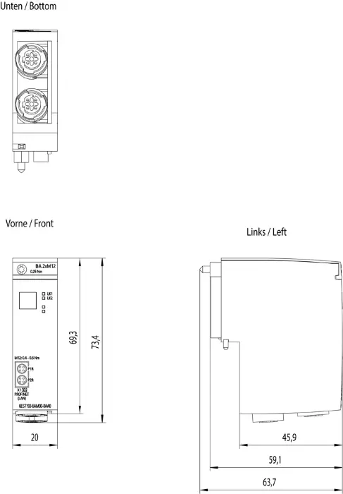 Сетевой адаптер Siemens 6ES7193-6AM00-0AA0