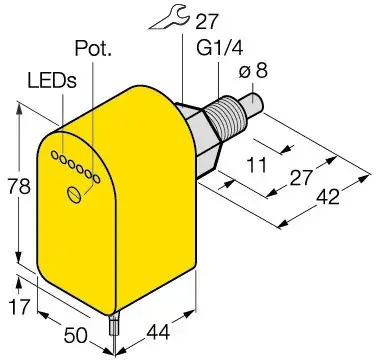 Калориметрические датчики потока Sentinel PLSX-1/4G-VR6D-C2