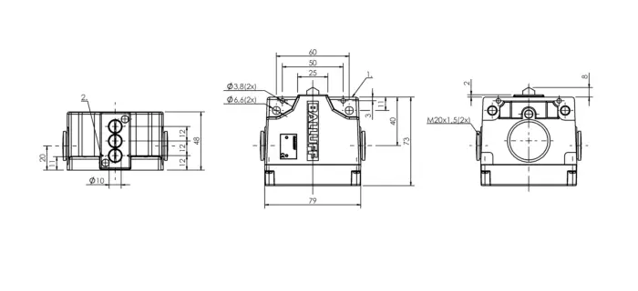 Блочные кулачковые выключатели Balluff BNS02HL