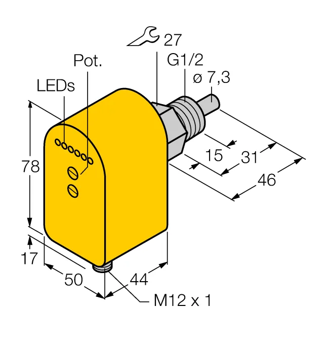Калориметрические датчики потока TURCK FCS-G1/2A4P-2AP8X-H1140