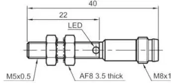 Индуктивные датчики LANBAO LR05AF15DPCY-E1