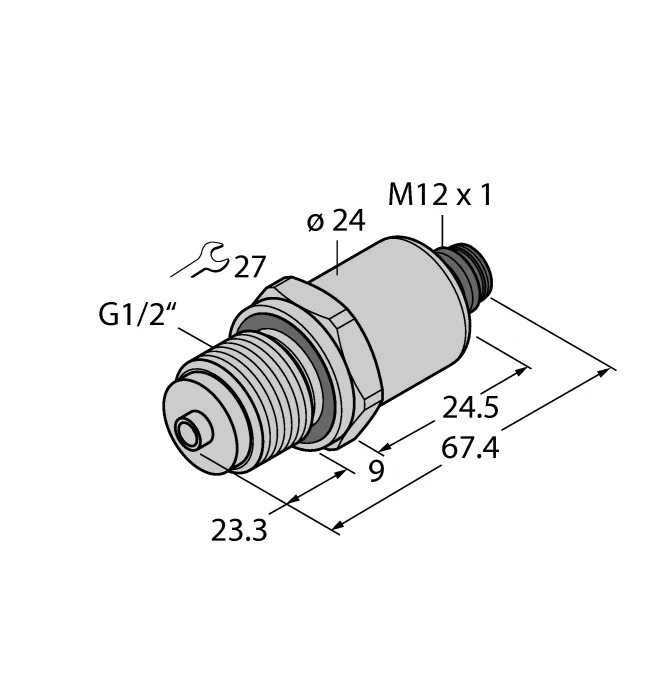 Аналоговые датчики давления 4-20 мА TURCK PT25R-1008-I2-H1143/X