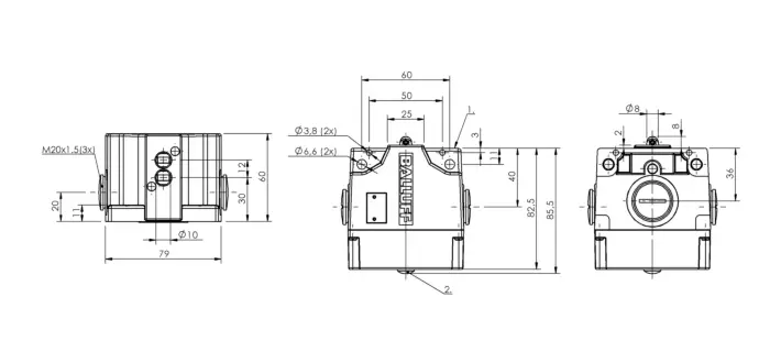 Блочные кулачковые выключатели Balluff BNS0282