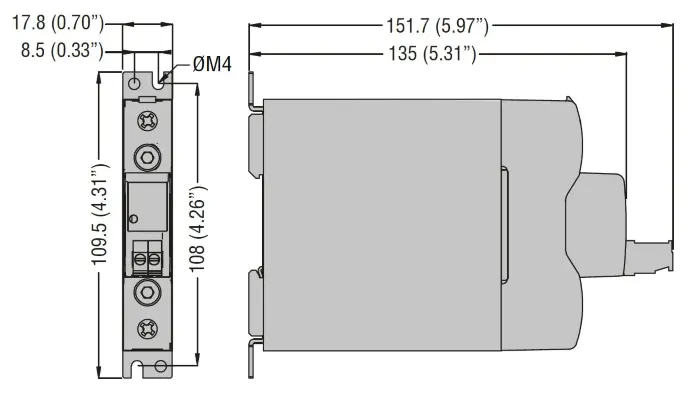 Однофазные твердотельные реле 380 В Lovato Electric HS1C2HV030D024