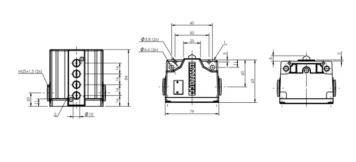 Блочные кулачковые выключатели Balluff BNS04RY