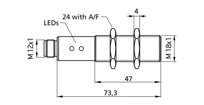 Датчики ультразвуковые с аналоговым выходом Microsonic lpc-25/CI/M18