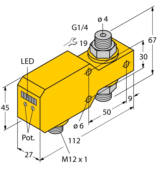 Калориметрические датчики потока TURCK FCI-D04A4P-LIX-H1141