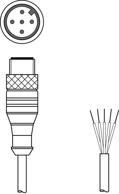 Разъемы для датчиков Leuze Electronic CB-M12-5000E-5GM