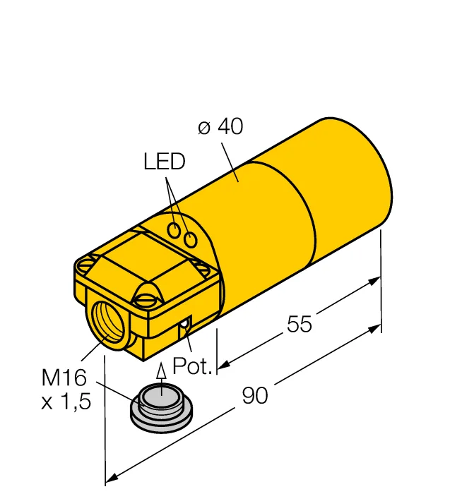 Датчики скорости и контроля частоты вращения TURCK DNI30U-K40SR-AP4X2