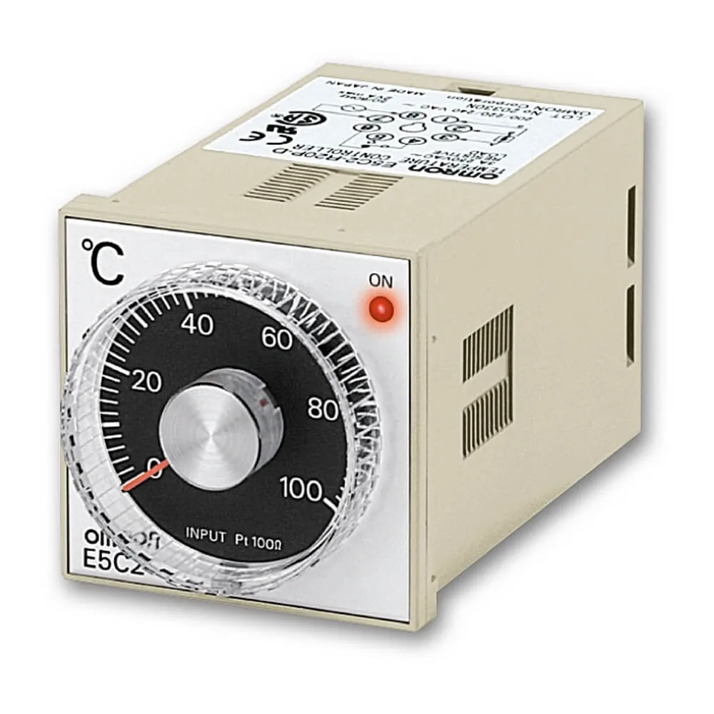 Температурные контроллеры с аналоговой круговой шкалой Omron E5C2-R20J 100-240VAC 0-400