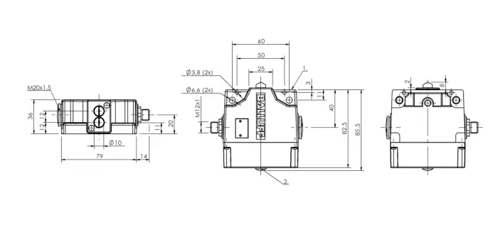Блочные кулачковые выключатели Balluff BNS026U