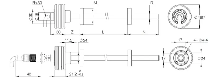 AMT Linear Position Sensor LPS2-MH10CSN0400MYN08G3V140