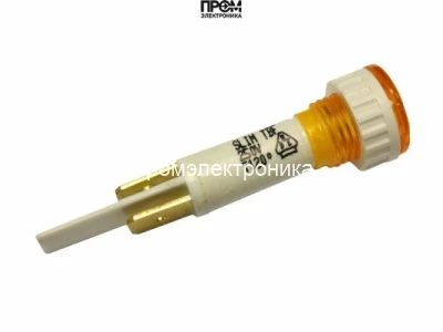 Индикаторная лампа оранжевая круглая