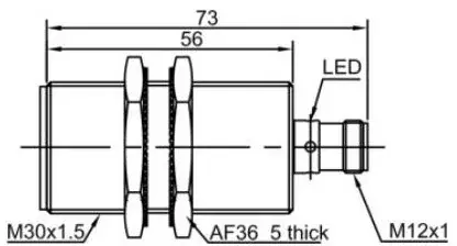 Индуктивные датчики LANBAO LR30XCF10SBO-E2