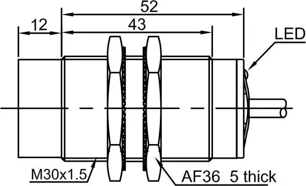 Индуктивные датчики LANBAO LR30XBN22DNCY