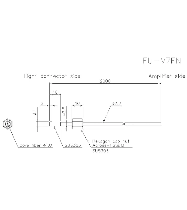 Оптоволоконные кабели для датчиков KEYENCE FU-V7FN