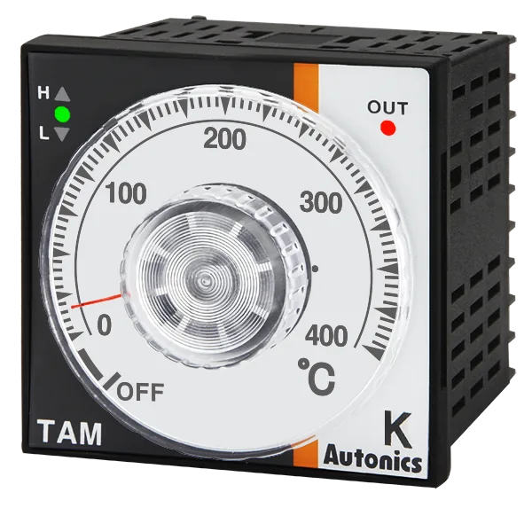 Температурные контроллеры с аналоговой круговой шкалой Autonics TAM-B4RK4C