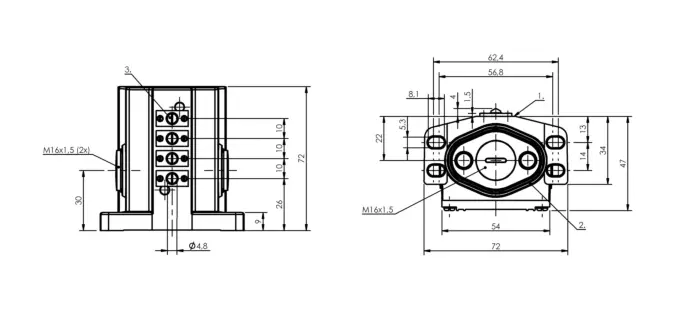 Блочные кулачковые выключатели Balluff BNS01WF