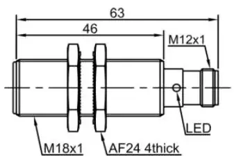 Индуктивные датчики LANBAO LR18XBF05DNR-E2