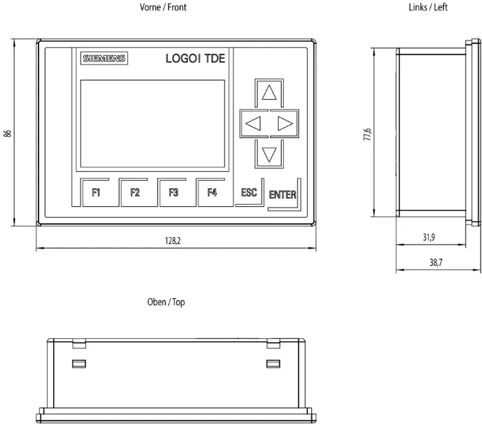 Текстовый дисплей Siemens 6ED1055-4MH08-0BA1
