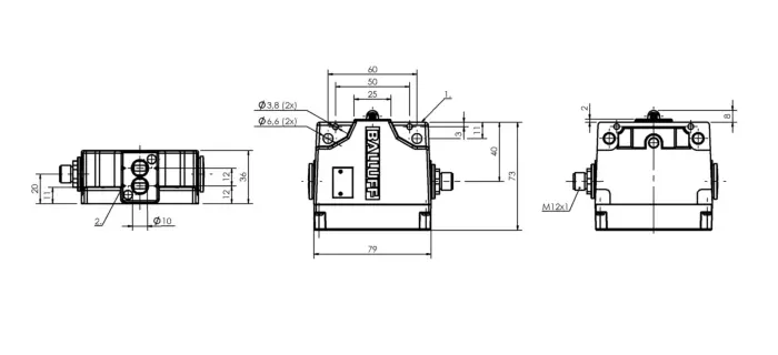 Блочные кулачковые выключатели Balluff BNS048R