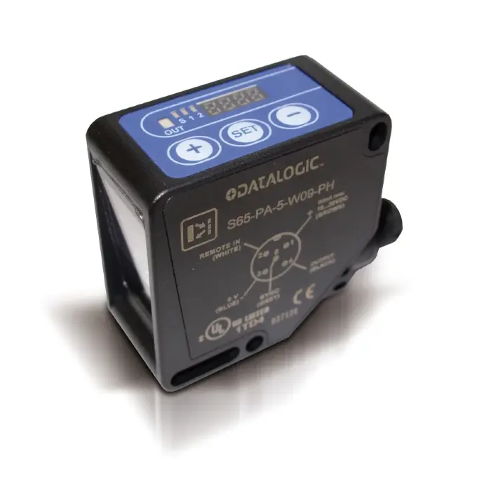 Датчики контрастных меток, датчики фотометки и контраста DATASENSING S65-PA-5-W09-NHZ