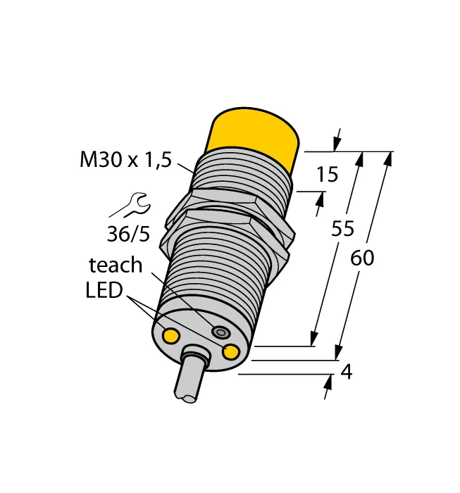 Датчики скорости и контроля частоты вращения TURCK DTNI20U-M30-AP4X2