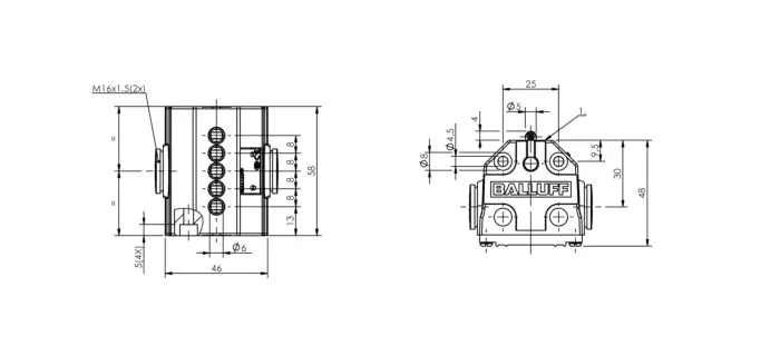 Блочные кулачковые выключатели Balluff BNS01Z4