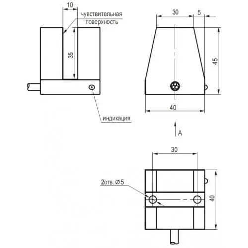 Индуктивные щелевые датчики ТЕКО ISN N3P-01-10E-L