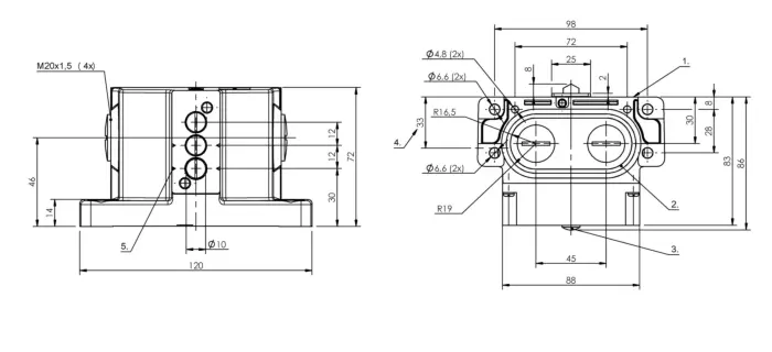 Блочные кулачковые выключатели Balluff BNS01C1