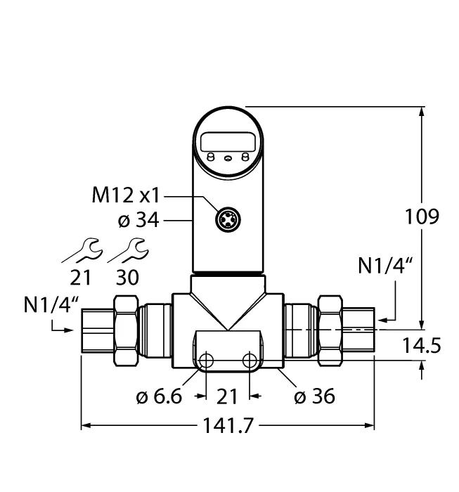 Датчики давления с релейным выходом TURCK PS010D-502T-2UPN8X-H1141