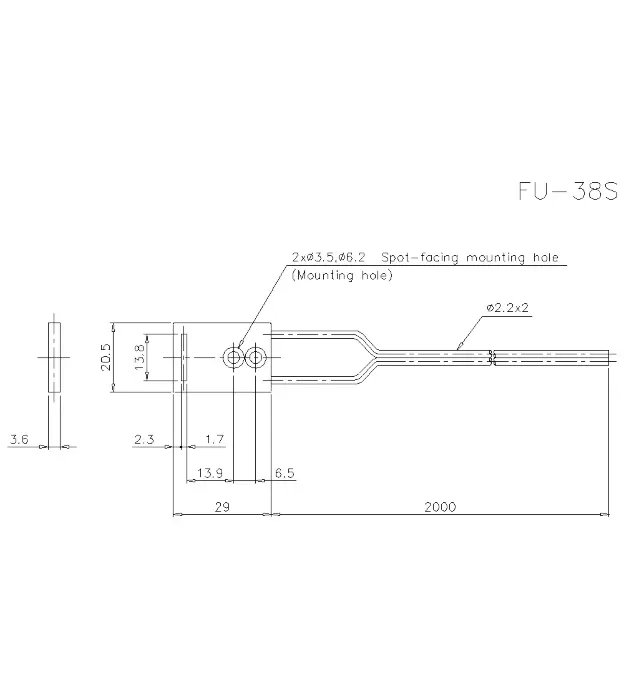 Оптоволоконные кабели для датчиков KEYENCE FU-38S