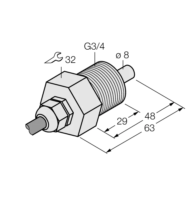 Калориметрические датчики потока TURCK FCS-GL3/4T-NA