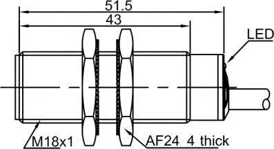 Индуктивные датчики LANBAO LR18XBF05DPCA