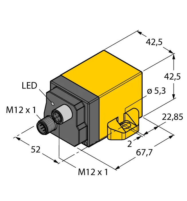 Двухосевые инклинометры TURCK B2N10H-Q42-CNX2-2H1150