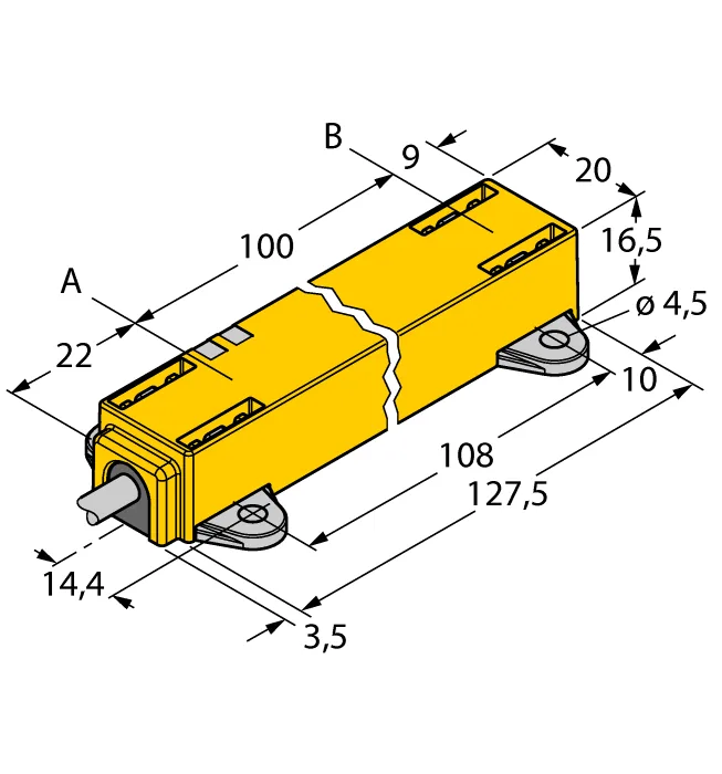 Магнито- индуктивные датчики линейных перемещений TURCK LI100P1-Q17LM1-LU4X2/S97
