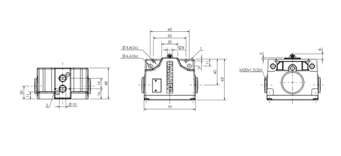 Блочные кулачковые выключатели Balluff BNS02H8