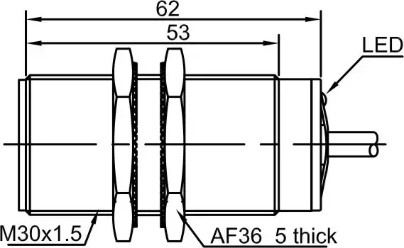 Индуктивные датчики LANBAO LR30XCF15SBCY