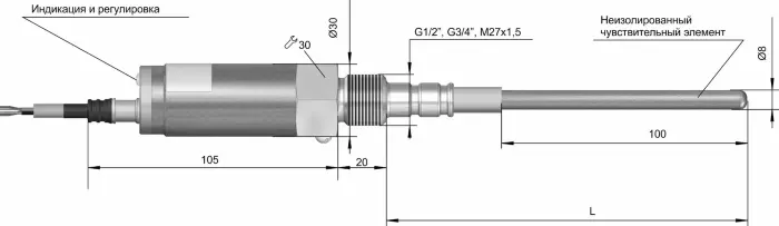 Емкостные сигнализаторы уровня СЕНСОР ДКЕ-С150-302С-3113-СА.2