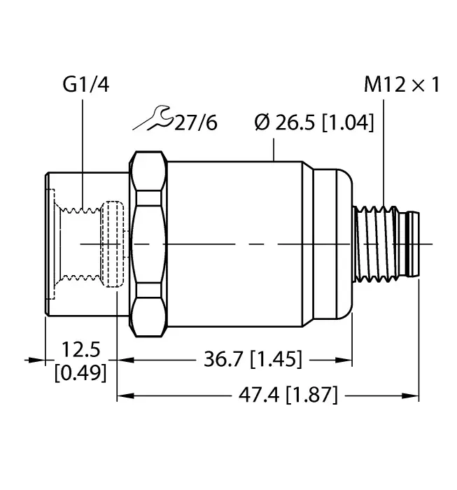 Аналоговые датчики давления 4-20 мА TURCK PT1R-1001-I2-H1143